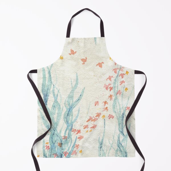 Item preview, Red clione and blue seaweed designed and sold by yuzudesign.