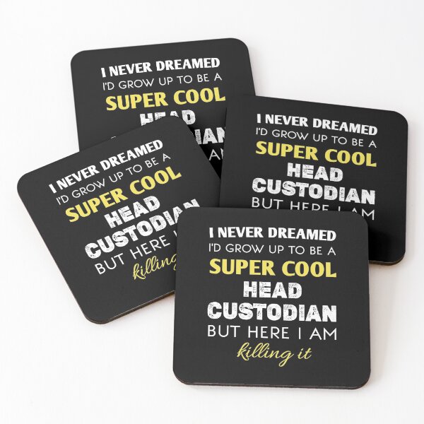 Item preview, Head Custodian,funny Custodial Services,porter,cleaner,caretaker gift idea for dad mom,Custodian Appreciation Quotes designed and sold by Essakhi12.