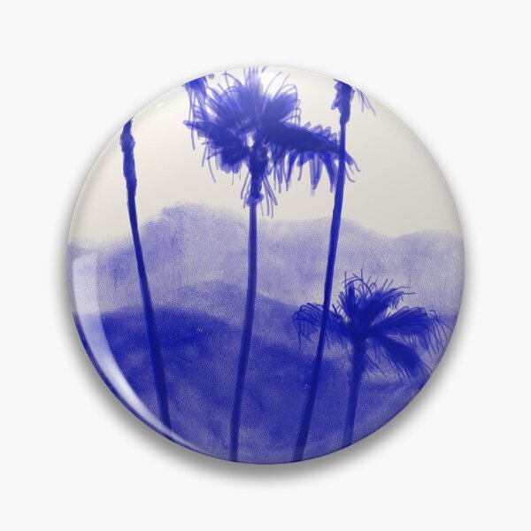 Item preview, Palms in blue illustration designed and sold by Covo Studio.