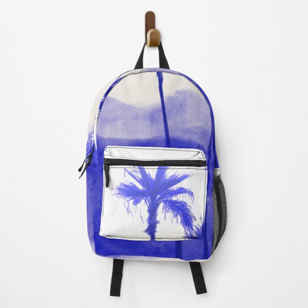 Item preview, Palms in blue illustration designed and sold by Covo Studio.