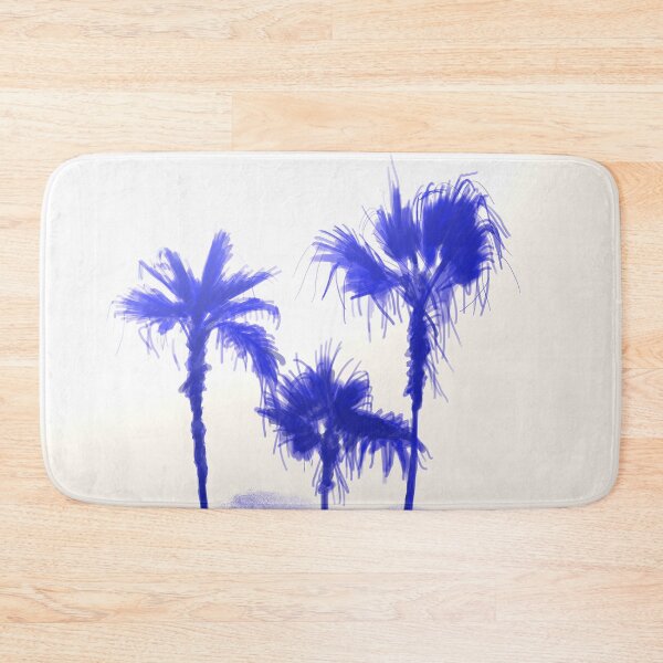 Item preview, Palms in blue illustration designed and sold by Covo Studio.