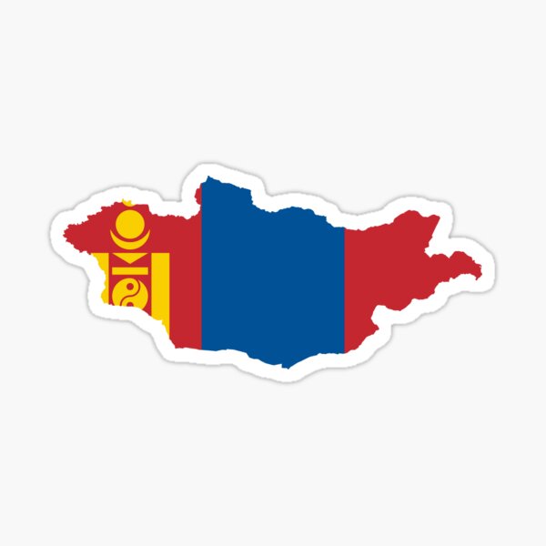 Aperçu de l'œuvre Carte de drapeau de la Mongolie créée et vendue par abbeyz71.