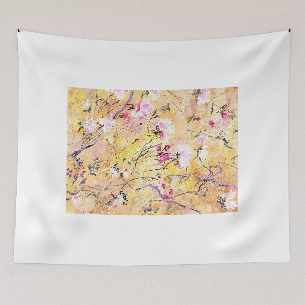 Item preview, Shabby chic floral painting original designed and sold by BeeTartprints.
