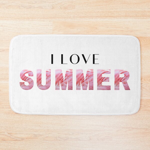 Item preview, I Love Summer Pink Flamingo  designed and sold by HappyPeeps.