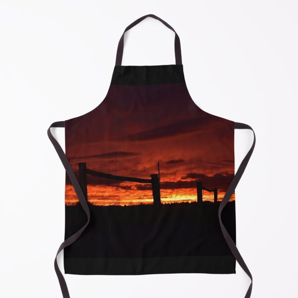 Item preview, 6th of February 2021, Fence line sunset Busselton, Western Australia designed and sold by Rainbow Farm Photography.