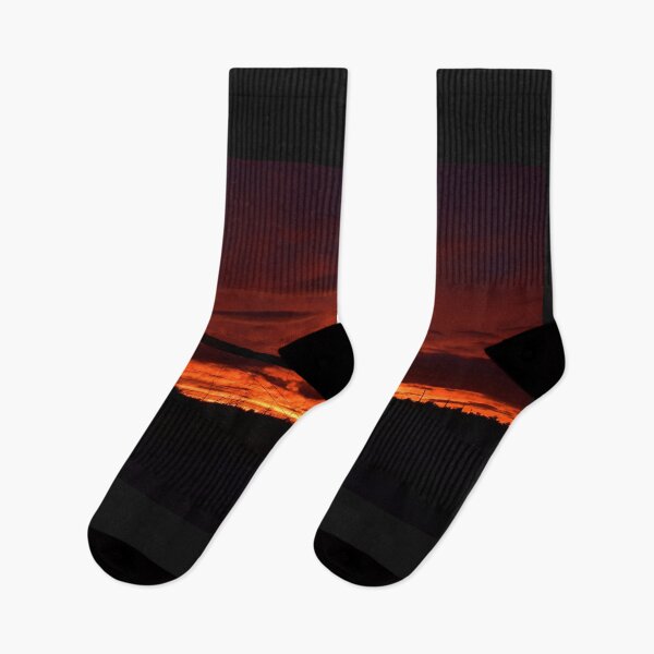 Item preview, 6th of February 2021, Fence line sunset Busselton, Western Australia designed and sold by Rainbow Farm Photography.