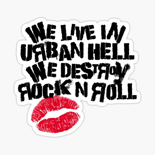 Urban Hell - Black Sticker