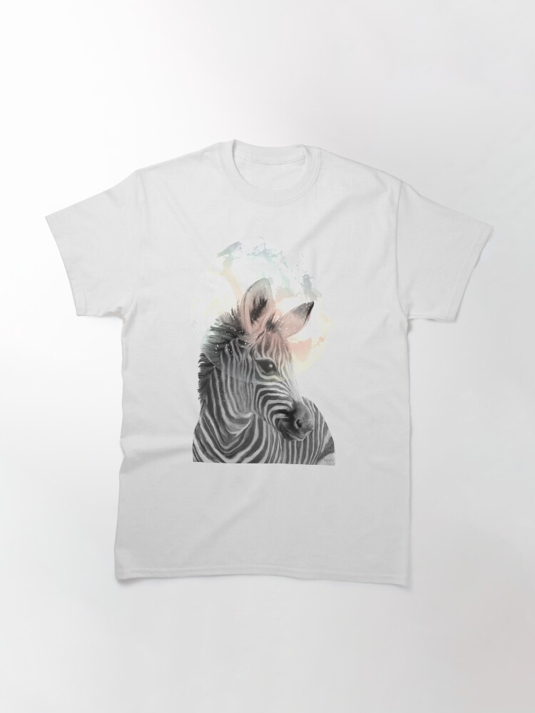 Thumbnail 2 of 7, Classic T-Shirt, Zebra // Dreaming designed and sold by Amy Hamilton.