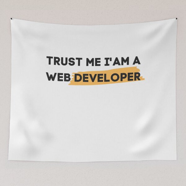 Item preview, trust me i'am a web developer, gift for him, gift for her, gift for programer,developer,coder designed and sold by DevDn.