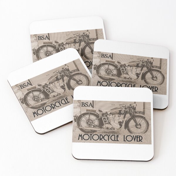 Item preview, VINTAGE BSA MOTORCYCLE SEPIA VERSION  designed and sold by Opalbluerose.