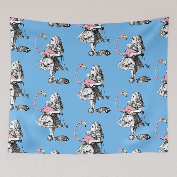 Item preview, Alice and the flamingo, wonderland designed and sold by DeVeauDesign.