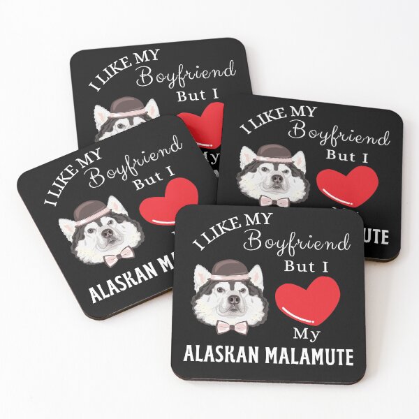 Artikelvorschau, Ich liebe mein Alaskan Malamute Dog Girlfriend Gift entworfen und verkauft von FOGODesigns.