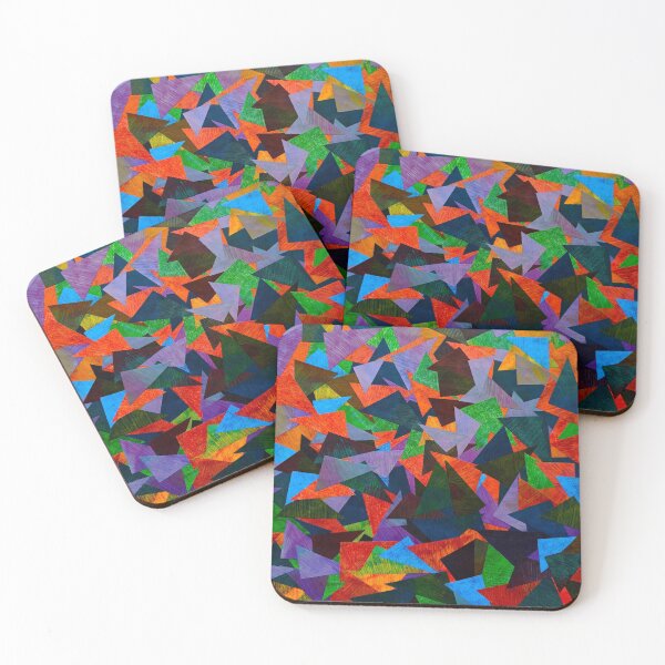 Item preview, collage colorful triangles designed and sold by Valentina-V.