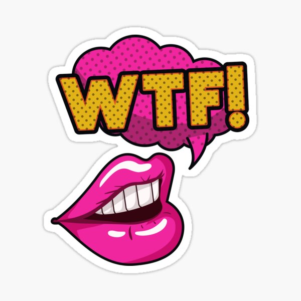 Item preview,   Pop Art WTF Speech Bubble designed and sold by BitsndPieces.