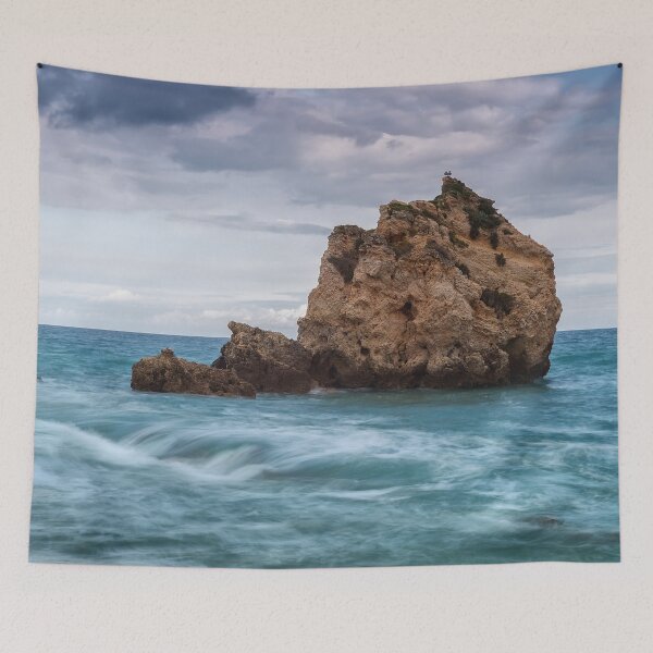 Item preview, Bird Standing At Lonely Rock On The Sea designed and sold by JTS STORE.