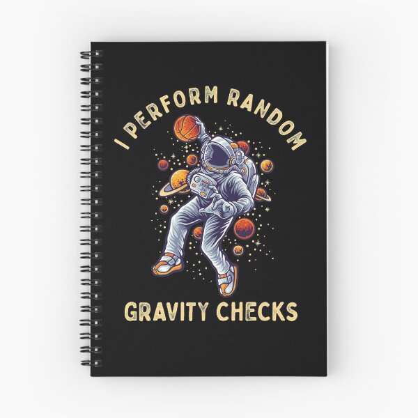 Item preview, I Perform Random Gravity Checks, Funny Cool Spaceman, Basketball Sportsman Player, Teen Boy Gift College, Student Gift, Teenage Boy Gift designed and sold by UMED :).