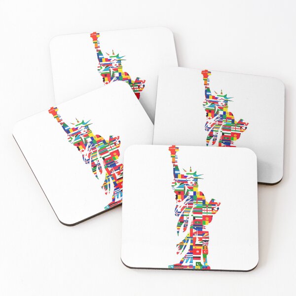 Item preview, Statue of liberty flags world NY designed and sold by T-paw.