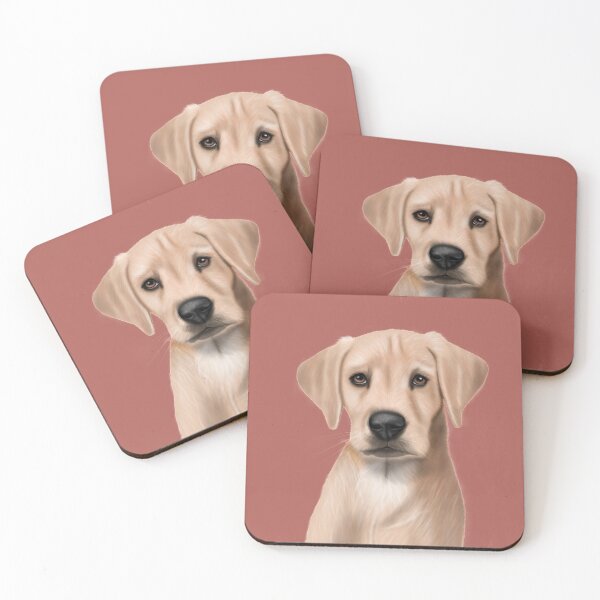 Item preview, Yellow Labrador on Terracotta designed and sold by Kittys-Art.