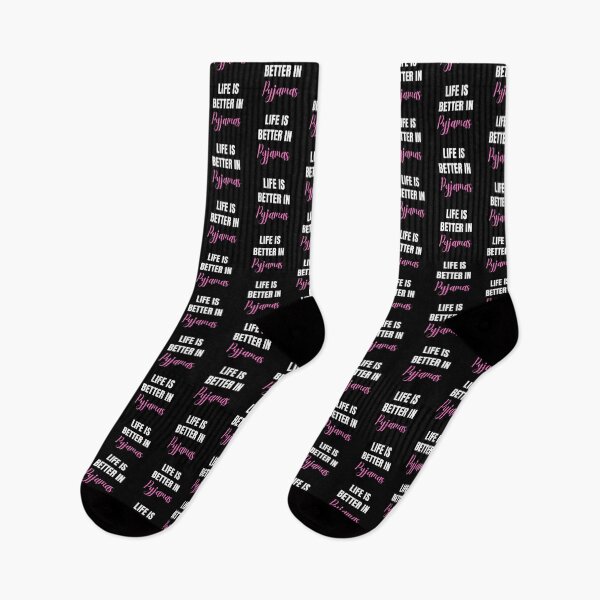 Item preview, Life is Better in Pyjamas Pink Design designed and sold by Flow-Store.