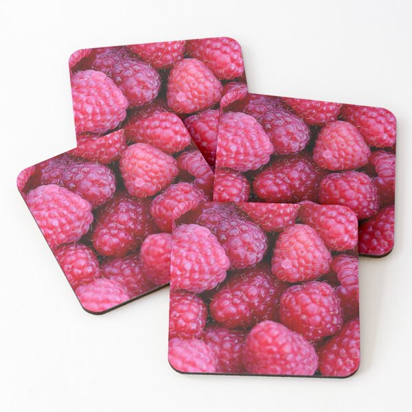 Item preview, Pile of pink raspberries on fruit market - raspberry background	 designed and sold by Michaelerch.