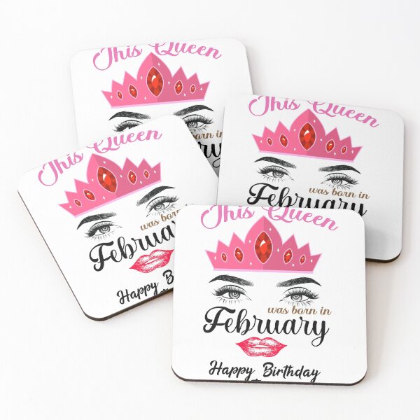 Item preview, This Queen Was Born In February,girls birthday shirt designed and sold by Raminovitch.