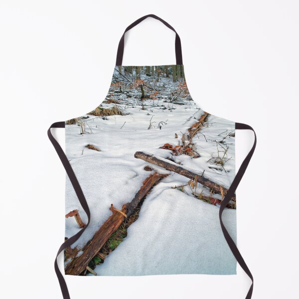 Item preview, Crossing tree trunks in the snow designed and sold by frankuffmann.
