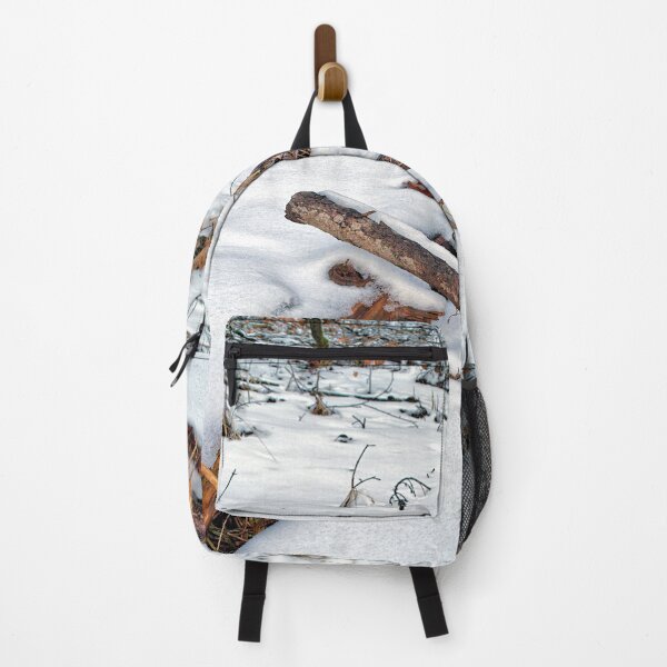 Item preview, Crossing tree trunks in the snow designed and sold by frankuffmann.