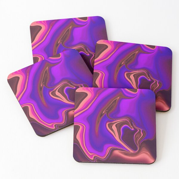 Item preview, Purple love - abstract liquid paint designed and sold by Silly Lily.