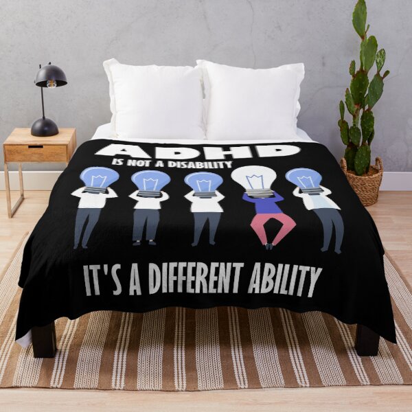 Item preview, ADHD Is Not a Disability It's a Different Ability designed and sold by DesignByJK.