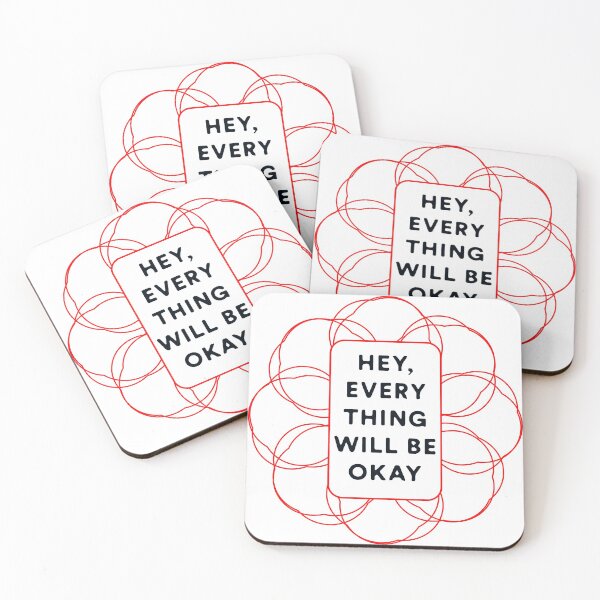 Item preview, hey every thing will be ok mandala inspirational quote designed and sold by ruidaniel.
