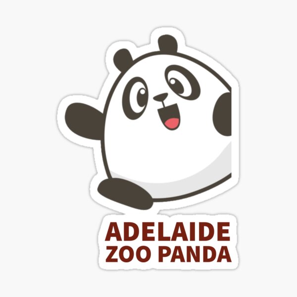 Adelaide zoo panda get your design right here Sticker