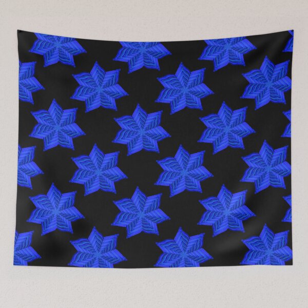Item preview, Blue Starflower on Navy Background designed and sold by Giftables.