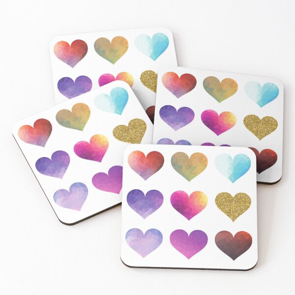 Item preview, Lovely Colorful Hearts  designed and sold by kocakashop.