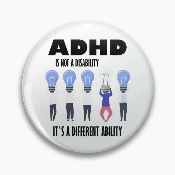 Item preview, ADHD Is Not a Disability It's a Different Ability designed and sold by DesignByJK.