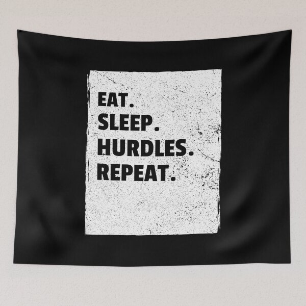Item preview, Eat Sleep Hurdles Repeat designed and sold by printhappy.