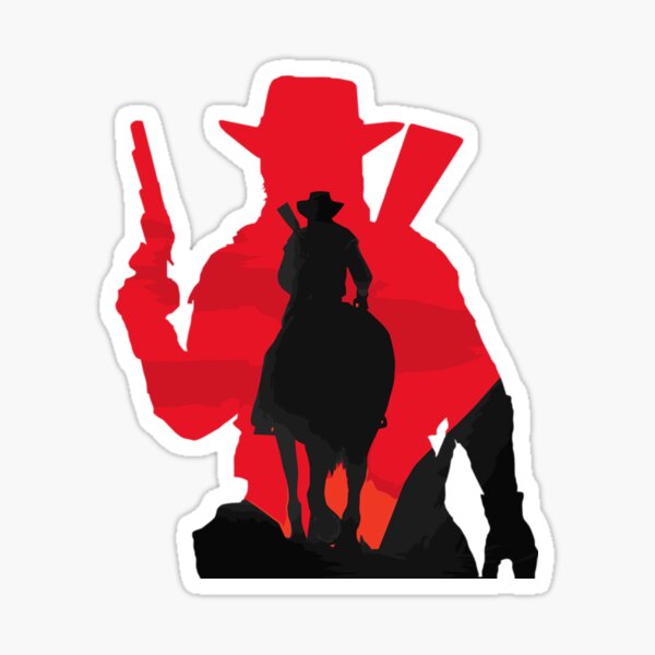 cowboy - arthur morgan - grim reaper - army of darkness - dia de los muertos - groovy - Stratocumuliform - Cirriform - Cumuliform - Mid-level - Towering vertical Sticker
