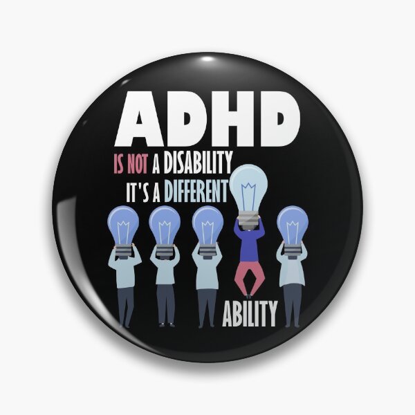 Item preview, ADHD Is Not a Disability It's a Different Ability designed and sold by DesignByJK.