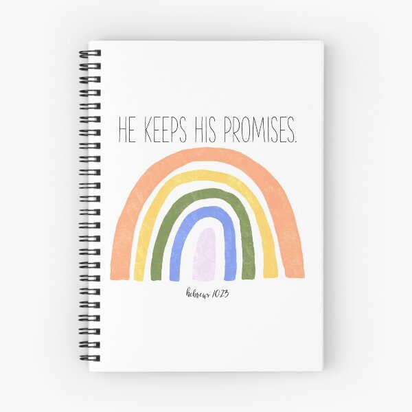 Item preview, Él cumple sus promesas cristiano, arco iris designed and sold by SouthernBibi.