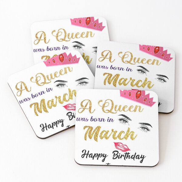 Item preview, This Queen Was Born In March,Girls Birthday Gift designed and sold by Raminovitch.