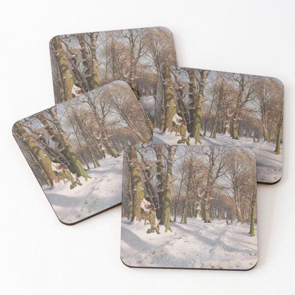 Item preview, Snowy Forest Road in Sunlight (1908) - Peder Mork Monsted designed and sold by SALON DES ARTS.