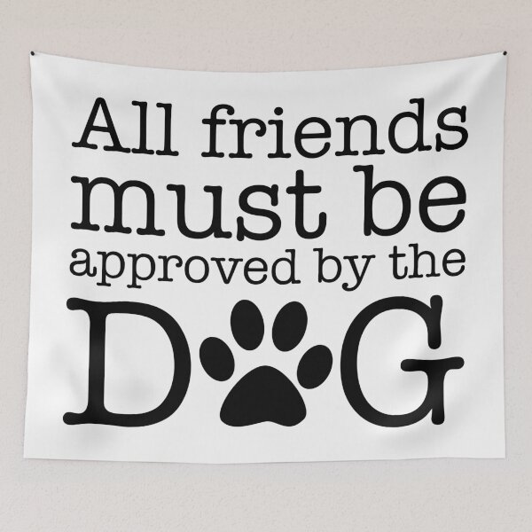 Item preview, All who enter will be sniffed, licked, stared at, slobbered on, and loved. (You've been warned), For Dog Lovers, For Dog Owner, Funny Dog  designed and sold by UniqueStylistic.