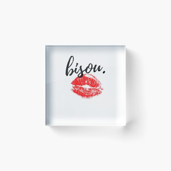 Item preview, Bisou Kiss In English For French Language Lovers designed and sold by TEEGENIE.