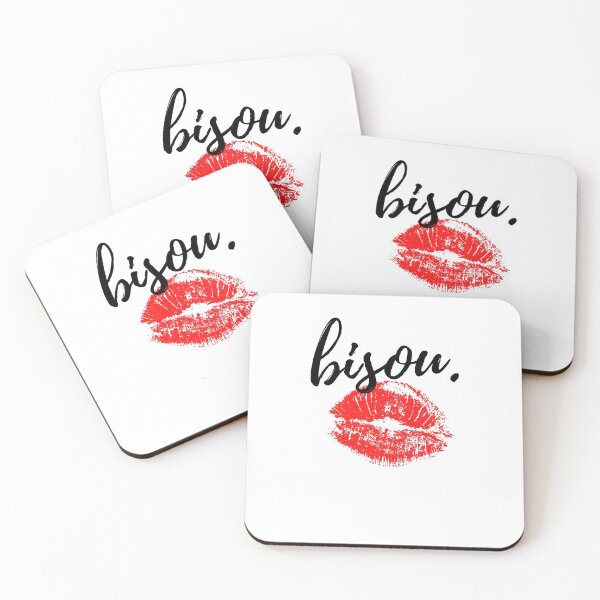 Item preview, Bisou Kiss In English For French Language Lovers designed and sold by TEEGENIE.