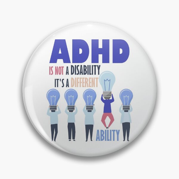 Item preview, ADHD Is Not a Disability It's a Different Ability designed and sold by DesignByJK.