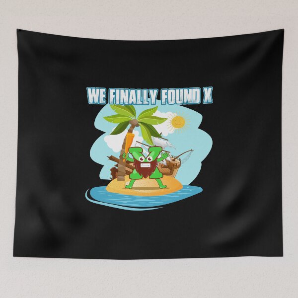 Item preview, We Found X - Funny Sarcastic Algebra Math Geek designed and sold by PrintPress.