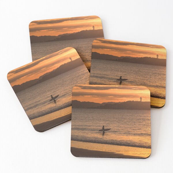 Item preview, Surfer watching the sunrise on Shonan Beach, Japan designed and sold by Jordan McChesney.