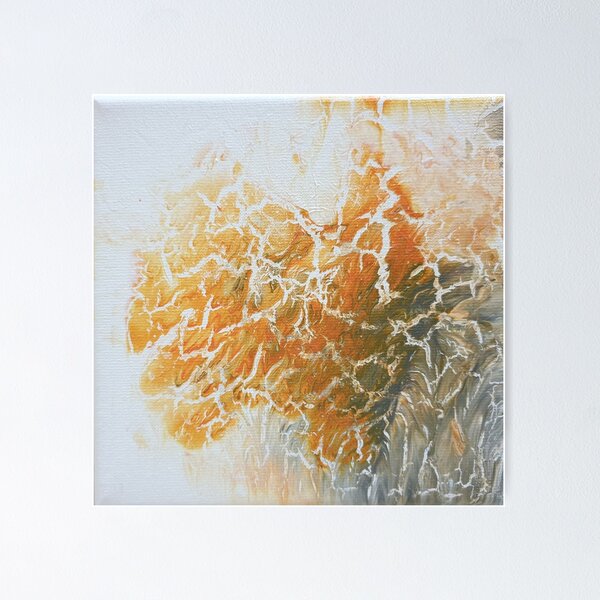 Orange Farbgedanken Poster