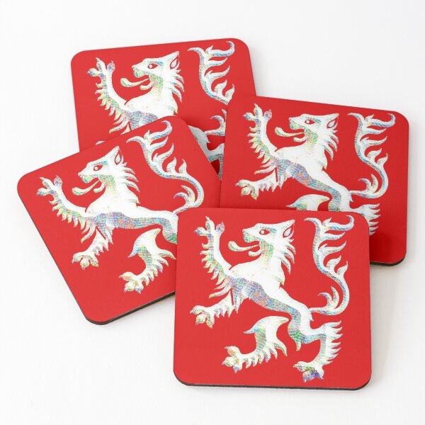 White Lion of Andor - Wheel of time Coasters (Set of 4)