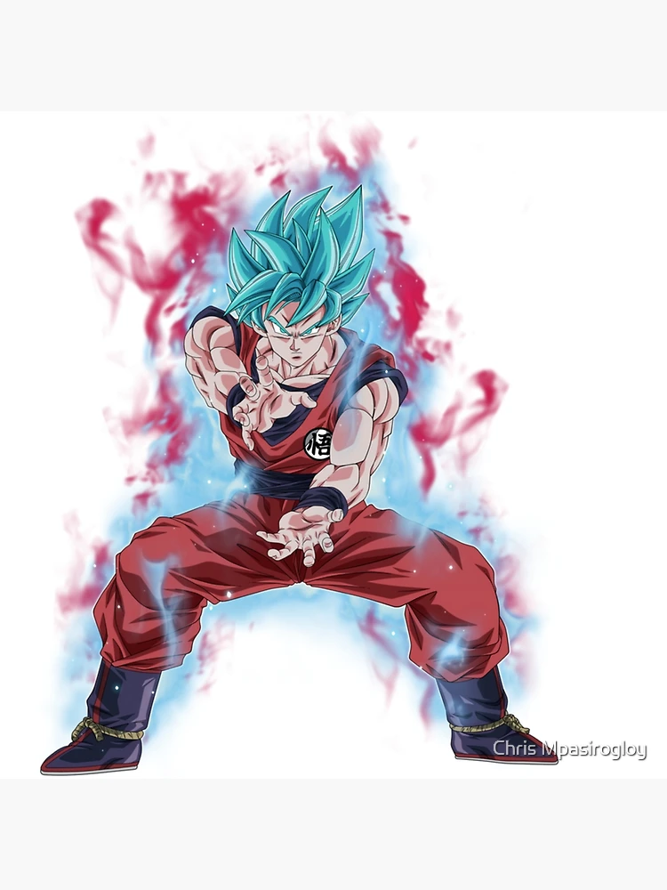 Goku and Vegta Blue Kaioken Evolution Greeting Card by Johann36