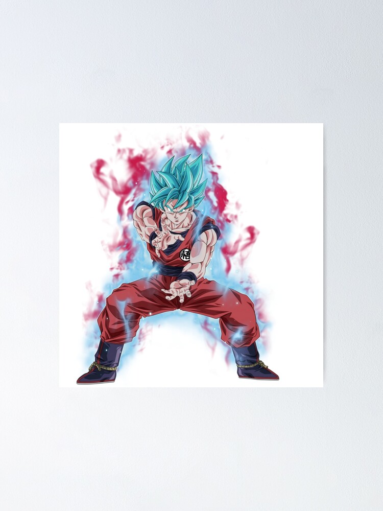 Goku Kaioken Poster By Fitainment Redbubble